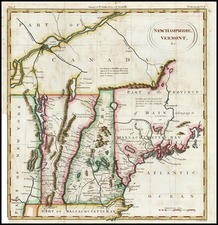 New England Map By Thomas Conder