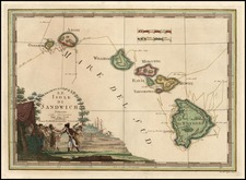 Hawaii, Australia & Oceania, Hawaii and Other Pacific Islands Map By Giovanni Maria Cassini