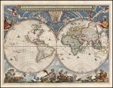 World and World Map By Willem Janszoon Blaeu