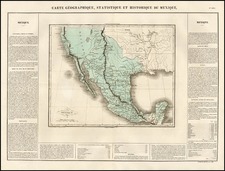 Texas, Southwest, Rocky Mountains and California Map By Jean Alexandre Buchon