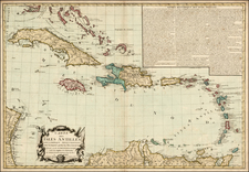 Southeast and Caribbean Map By Jacques Esnauts  &  Michel Rapilly