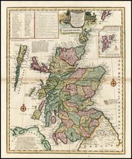 Europe and British Isles Map By Emanuel Bowen