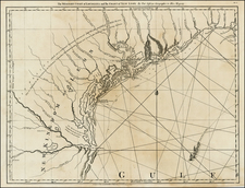 South, Texas and Southwest Map By Thomas Jefferys