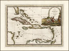 Southeast and Caribbean Map By Giovanni Maria Cassini