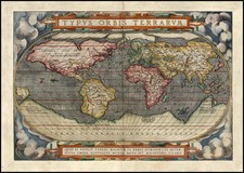 World and World Map By Abraham Ortelius