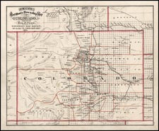 Rocky Mountains Map By George F. Cram