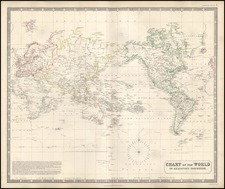 World and World Map By W. & A.K. Johnston