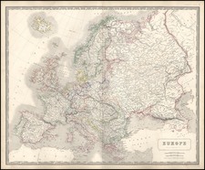 World and World Map By W. & A.K. Johnston