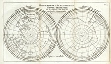 World, World, Northern Hemisphere, Southern Hemisphere and Polar Maps Map By Sanson fils