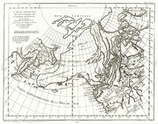 World, Polar Maps, North America and Canada Map By Denis Diderot / Didier Robert de Vaugondy