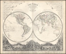 World, World and Curiosities Map By Alexander Keith Johnston