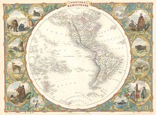 World, World, Western Hemisphere, South America and America Map By John Tallis