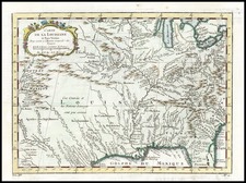 South, Southeast, Midwest and Southwest Map By Jacques Nicolas Bellin