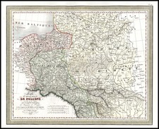 Europe, Poland, Russia and Baltic Countries Map By Louis Vivien de Saint-Martin