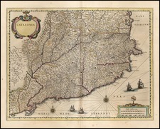 Europe and Spain Map By Willem Janszoon Blaeu