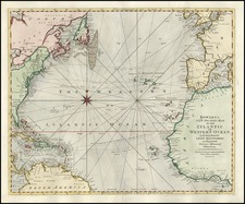 World, Atlantic Ocean, United States, South America and America Map By Carington Bowles