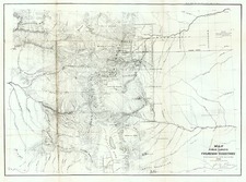 Plains, Southwest and Rocky Mountains Map By U.S. General Land Office Survey