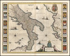 Europe and Italy Map By Willem Janszoon Blaeu