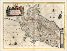 Europe and Italy Map By Willem Janszoon Blaeu