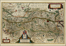 Austria and Czech Republic & Slovakia Map By Willem Janszoon Blaeu