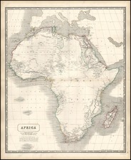 Africa and Africa Map By W. & A.K. Johnston