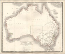 Australia & Oceania and Australia Map By W. & A.K. Johnston