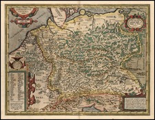 Europe, Europe, Netherlands, Poland and Germany Map By Abraham Ortelius