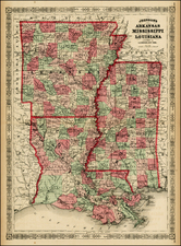 South Map By Benjamin P Ward  &  Alvin Jewett Johnson