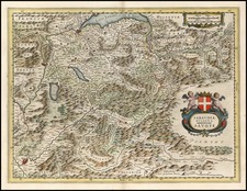 Europe, Switzerland, France and Italy Map By Willem Janszoon Blaeu