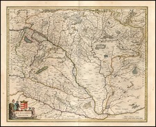 Europe, Austria and Hungary Map By Willem Janszoon Blaeu