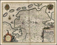 Europe and Germany Map By Willem Janszoon Blaeu