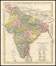 Asia and India Map By Robert Wilkinson