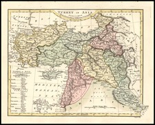 Middle East and Turkey & Asia Minor Map By Robert Wilkinson