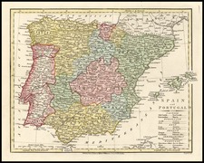 Spain and Portugal Map By Robert Wilkinson