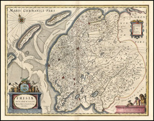 Europe and Netherlands Map By Willem Janszoon Blaeu