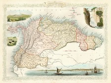 South America Map By John Tallis