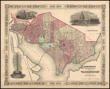 Mid-Atlantic Map By Benjamin P Ward  &  Alvin Jewett Johnson