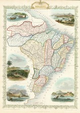 South America Map By John Tallis