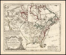 United States, Alaska and Canada Map By Charles Francois Delamarche