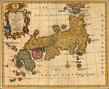 Asia and Japan Map By Emanuel Bowen