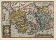 Europe, Turkey, Asia, Turkey & Asia Minor, Balearic Islands and Greece Map By Abraham Ortelius