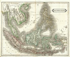 Asia, Southeast Asia and Philippines Map By Daniel Lizars