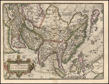 Asia, Asia, Australia & Oceania and Oceania Map By Abraham Ortelius