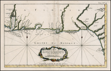 South Map By Jacques Nicolas Bellin