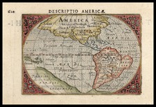 World, Western Hemisphere, North America, South America and America Map By Cornelis Claesz
