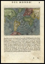 World and World Map By Abraham Ortelius / Pietro Marchetti