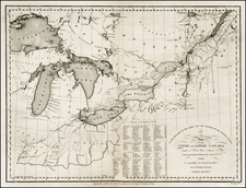 Midwest and Canada Map By Thomas Kensett