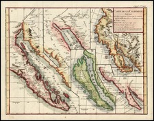 Baja California and California Map By Denis Diderot / Didier Robert de Vaugondy