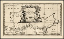 World, Polar Maps, Asia, Central Asia & Caucasus and Russia in Asia Map By Emanuel Bowen