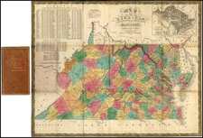 Mid-Atlantic and Southeast Map By Samuel Augustus Mitchell